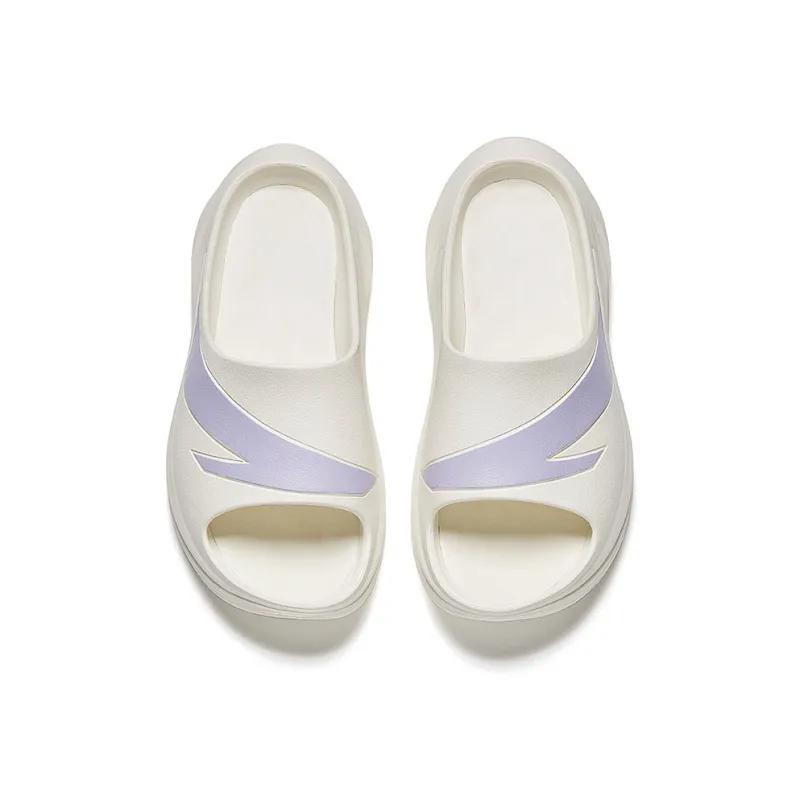 Anta Slip Resistant Slide Slippers Women's White Purple-2