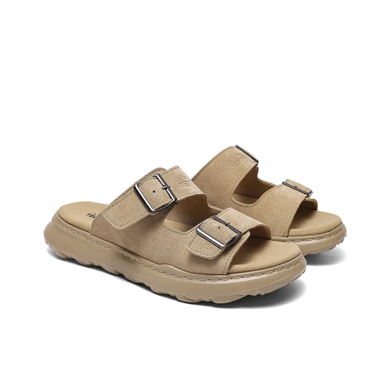 TEMPUR Rubber Foam Outsole Slide Slippers Men's Apricot-1