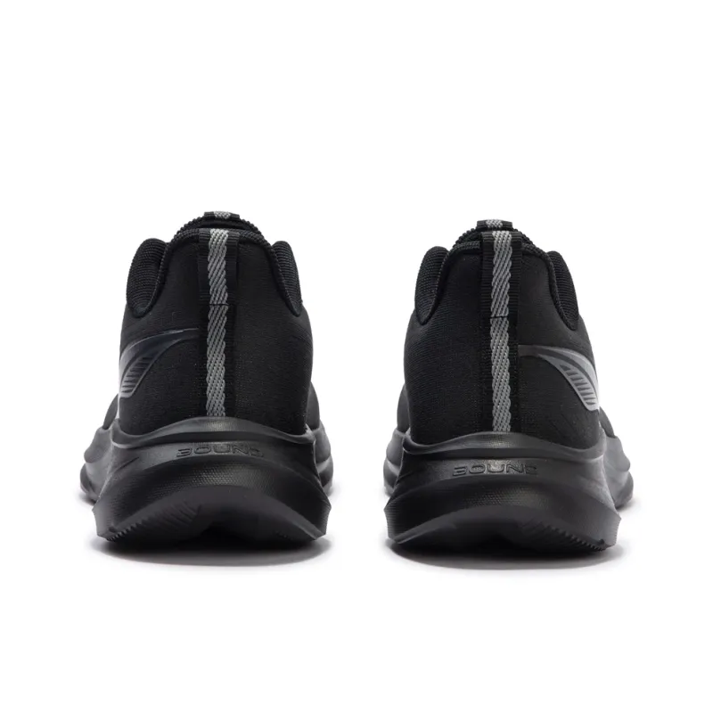 361° Cushioning Wear Resistant Low Top Running Shoes Men's Black-4