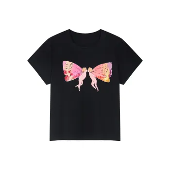 UOOYAA T Shirts Women's Black