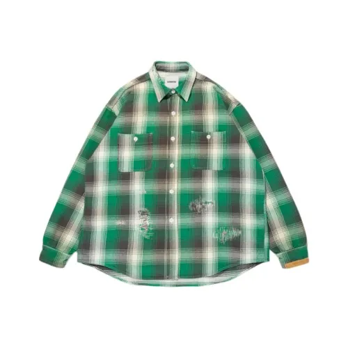 Bowwow SS25 HEAVY WEIGHT FLANNEL SHIRTS AGING Shirt Unisex