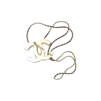 CHANEL Metal Shoulder Bag Crossbody Bag Women's Gold