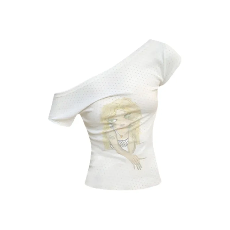 YGPRW T Shirts Women's White-0