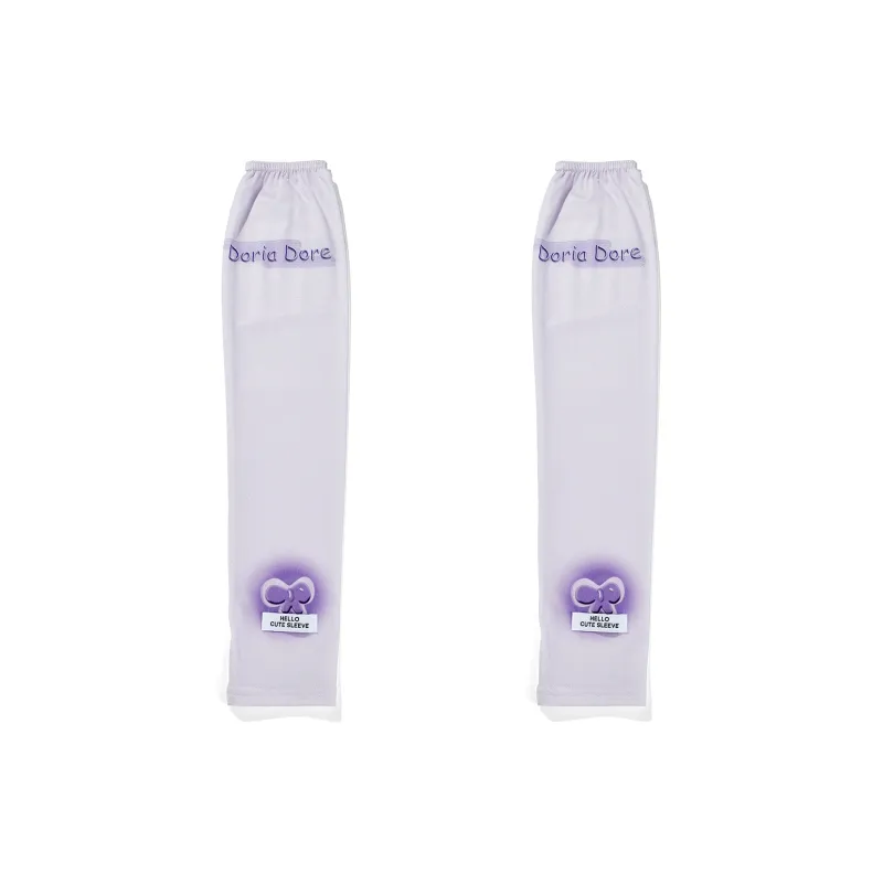 Anxious Ice Silk Polyester Sun Protection Sleeves Women's-5