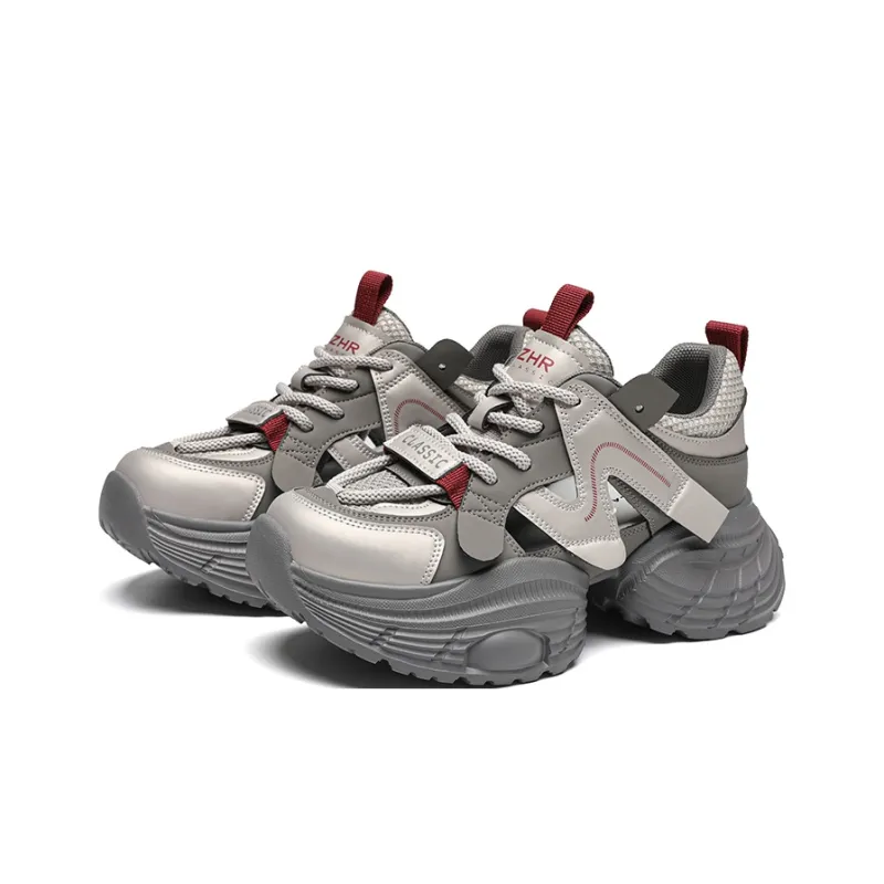 ZHR Small Round Pendant Abrasion Resistant Breathable Low Top Chunky Sneakers Women's-6