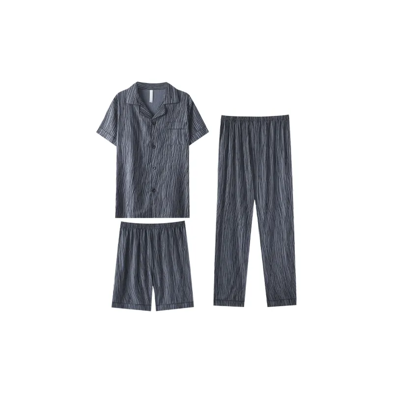 Cotton Gene Pajama Set Men's Multi pack-0