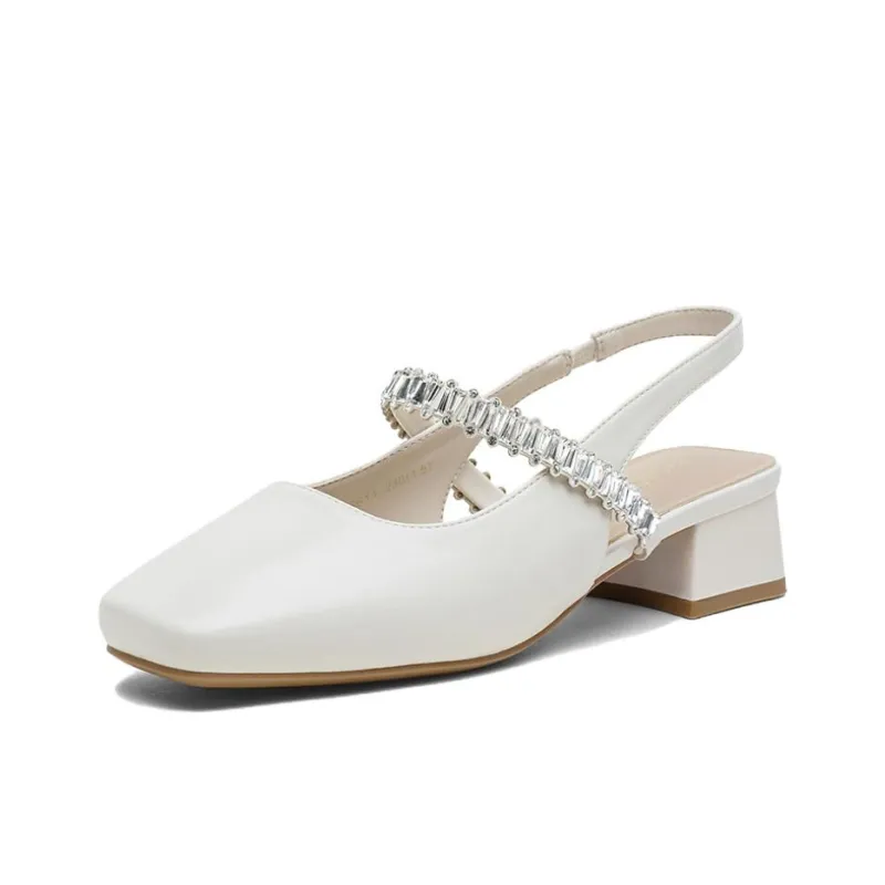 BASTO Chunky Heel High Heels 4CM Women's-1