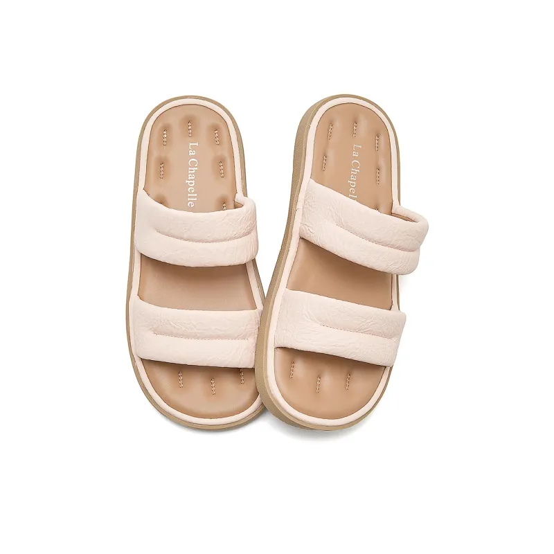 La Chapelle Slip Resistant Abrasion Resistant Slide Slippers Women's Pink-1