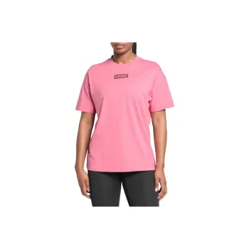 GYMSHARK Drop Shoulder Sleeve T Shirt Women's Sunset Pink