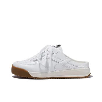 SELAIYA Rubber Sole Abrasion Resistant Closed Toe Slippers Women's White