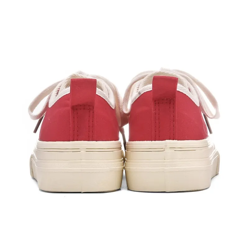 The New Age Family Low Top Canvas Shoes Women's Red-3