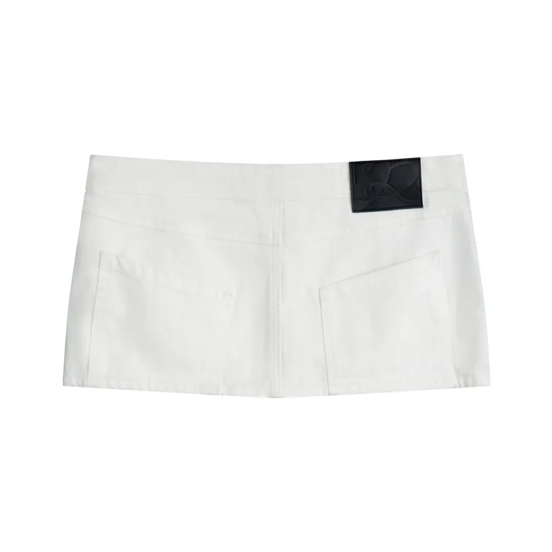 RUNTOTHEFUTURE Denim Short Skirts Women's-1
