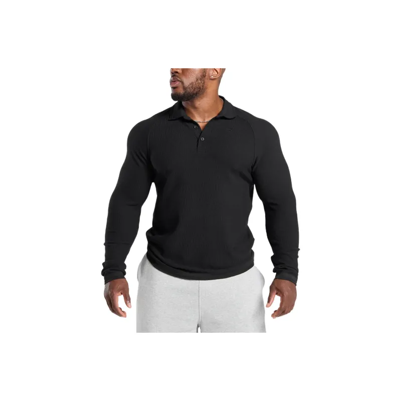 GYMSHARK Polo Shirt Men's Black-0