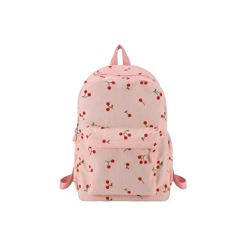 Kewuku Corduroy Backpack Regular Unisex Multicolor-8