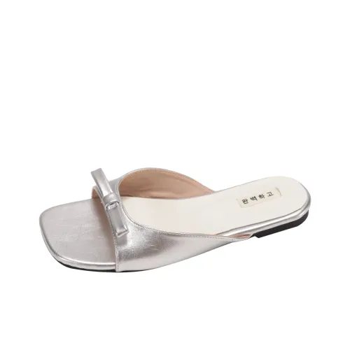 AJPAP Slide Slippers Women's Silver