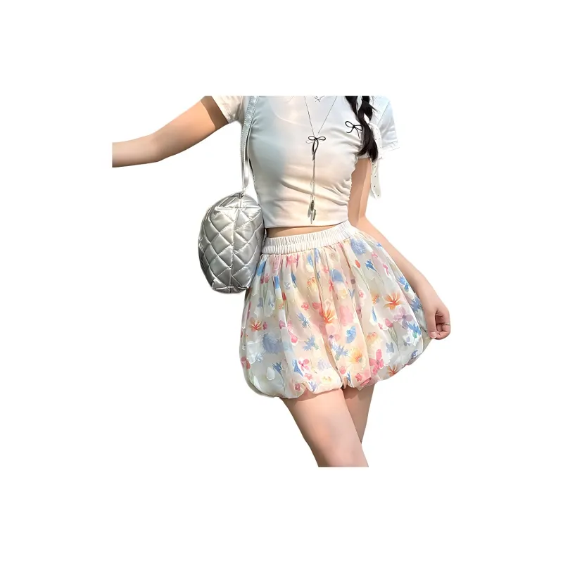 ZCDECO Casual Shorts Women's Multicolor Tulip Pants-0