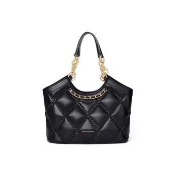CNOLES Synthetic Leather Crossbody Bags Handbags Regular Women's Vis Black