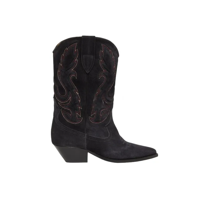 ISABEL MARANT Duerto Ankle Boots Women's Black-1