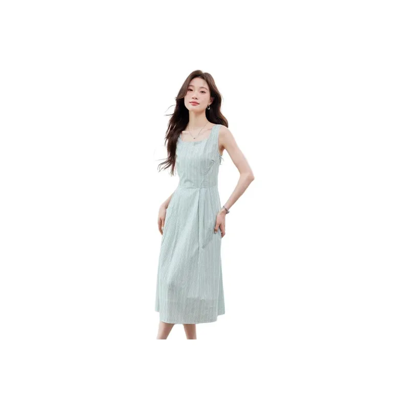 La Chapelle Slip Dresses Women's Green-0