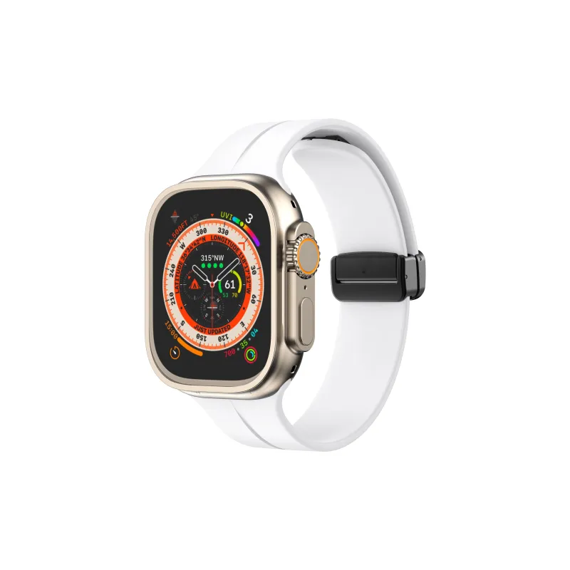 KVZUVUU IwatchS10/s9/8/7/6/Ultra Apple Compatibility Watch Band Silicone Material-9