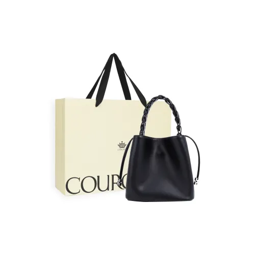 COURONNE Cow Leather Portable, One Shoulder, Crossbody Trumpets Women's Mocha