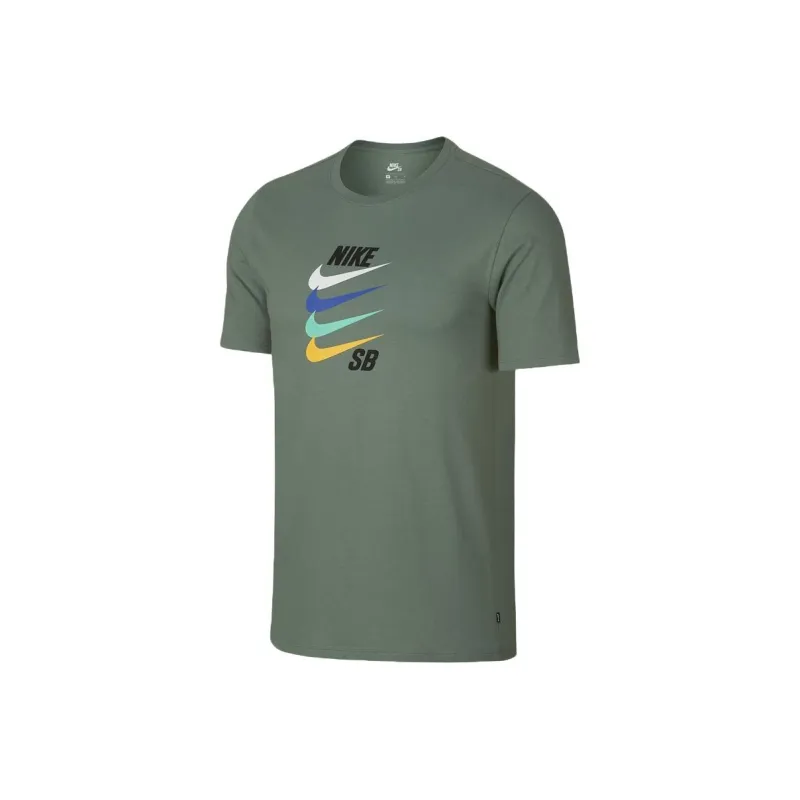 Nike IconSB T Shirt Unisex Gray Green-0
