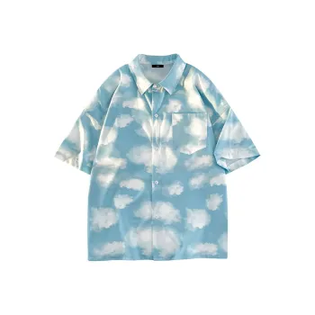 Cotton Gene Shirts Unisex Blue
