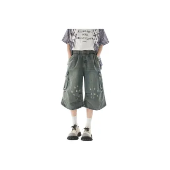 Samtony Denim Shorts Unisex Vintage Blue