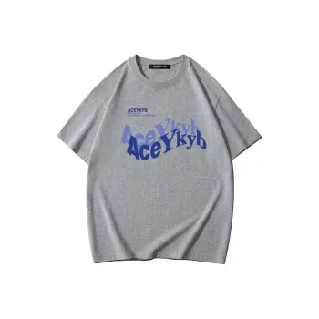 YK&YB T Shirts Unisex Gray