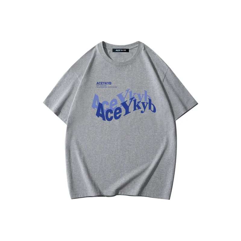 YK&YB T Shirts Unisex Gray-0