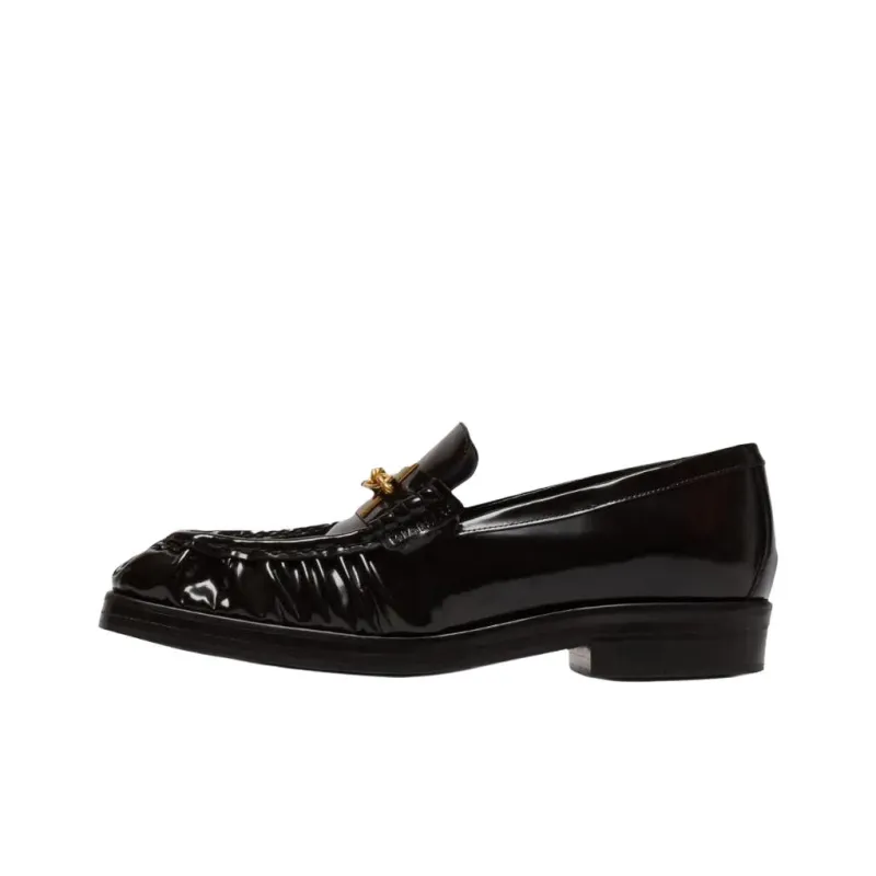 BALMAIN Glazed Leather Loafers-0
