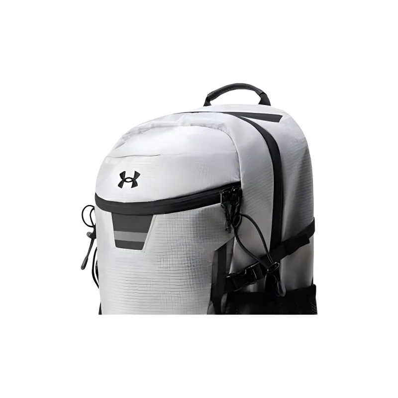 Under Armour Polyamide Backpack Unisex Silver White-3