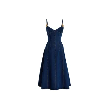 OSCAR DE LA RENTA SS24 Slip Dresses Women's Blue