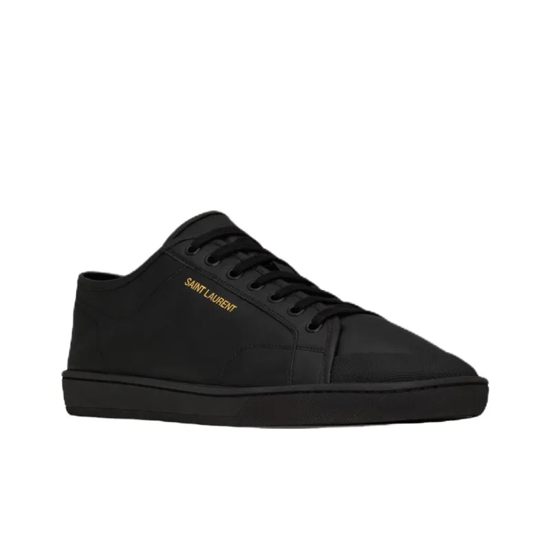 SAINT LAURENT Gym Low Top Skateboard Shoes Men's Black-1