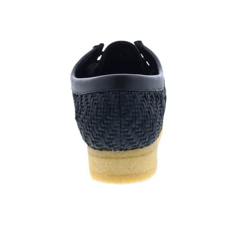 Clarks Originals Wallabee Boot Black Raffia-6