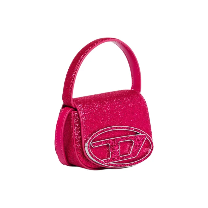 DIESEL Polyethylene Terephthalate With Cow Leather Handbag Mini Women's Rose Red-1
