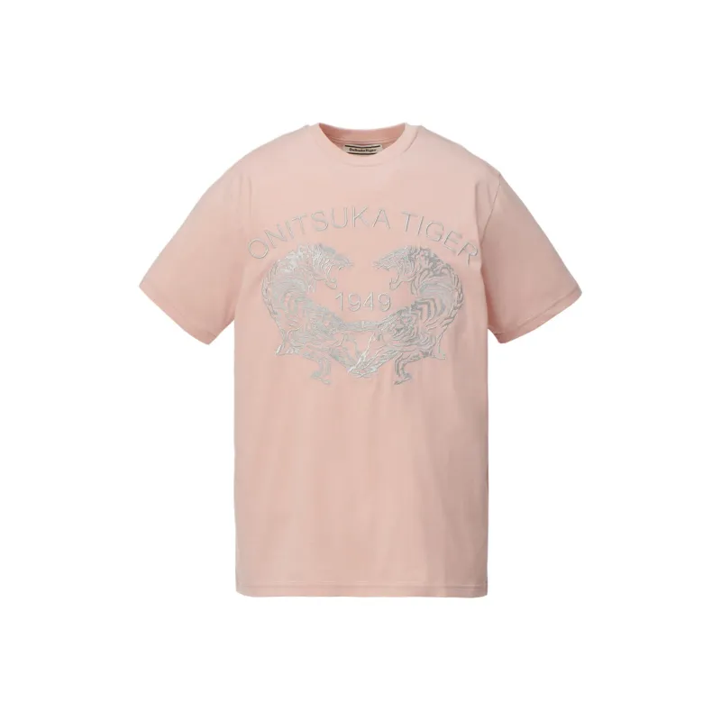 Onitsuka Tiger T Shirt Unisex Light Pink-0