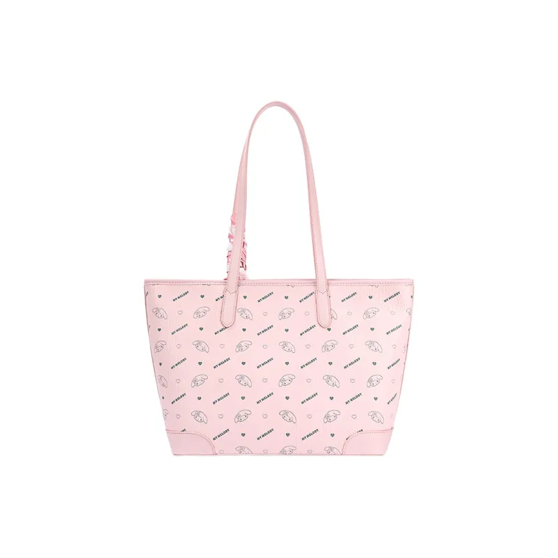 MESUCA ×Sanrio Collaboration Melodi Synthetic Leather Tote Handbag, Shoulder Bag Women's-6