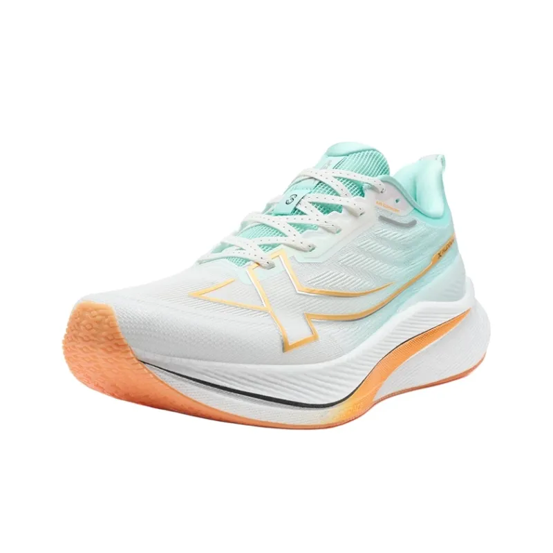 XTEP 2000km 3.0 Running Shoes Men Low Top Classic White, Tranquil Blue, Apricot Yellow-1