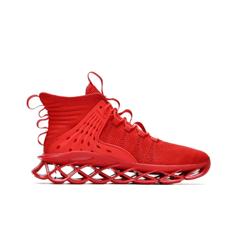 AMICNIEGD Shock Absorbers With Slip Resistant And Abrasion Resistant Properties High Top Casual Shoes Men's-15