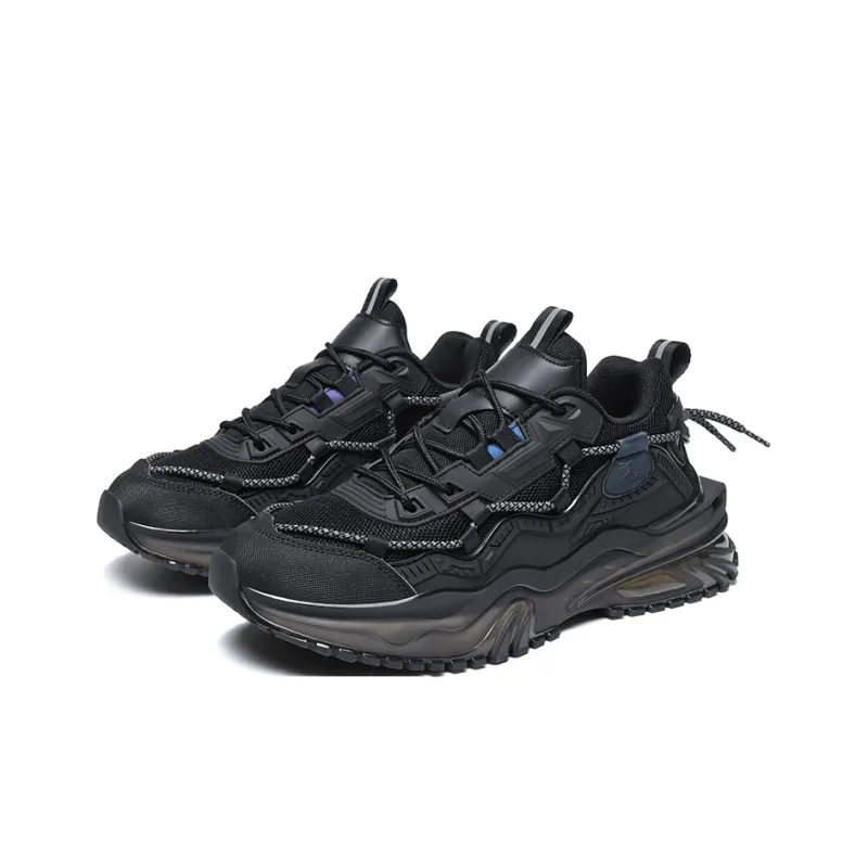 Kangaroo Head Low Top Casual Shoes Men's Black-1