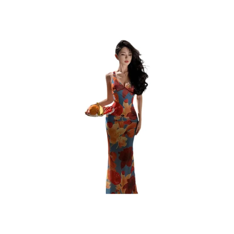Dior Beauty Slip Dresses Women's Tropical Style-1