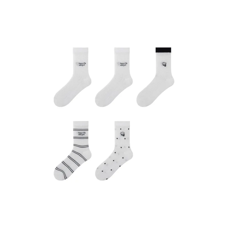 Top Melon Mid Calf Socks Women's 5 Pack-30