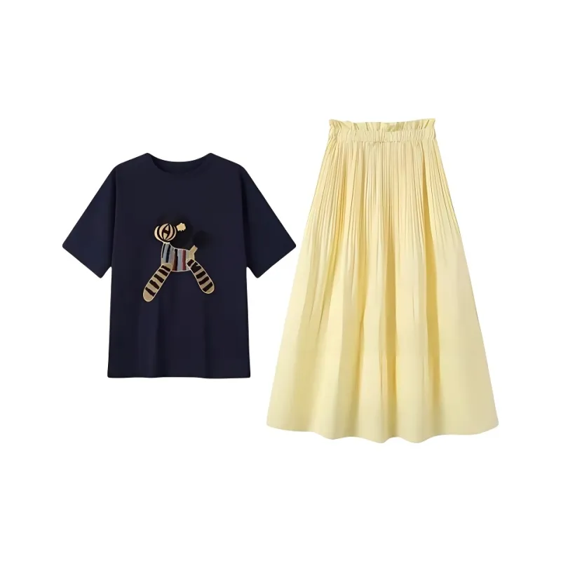 AHDO Two Piece Skirt Sets Women's-0