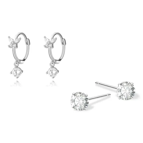 KUMET Sterling Silver Earrings Women's