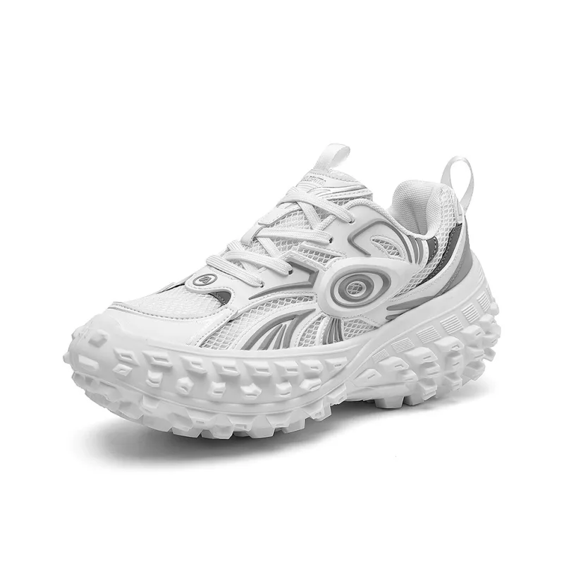 PAIBLOKS Cushioning Height Increasing Abrasion Resistant Lightweight Slip Resistant Low Top Chunky Sneakers Unisex-7