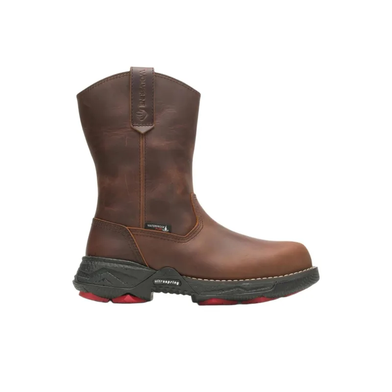 WOLVERINE Hellcat Fuse DuraShocks Ultraspring Waterproof CarbonMax Wellington Boots Peanut-1