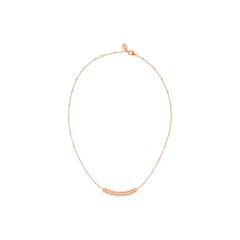 CARTIER Clash De Cartier Collection 18K Rose Gold Necklaces Unisex-2
