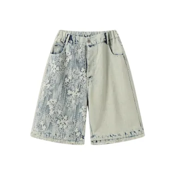 Dme Denim Shorts Unisex Denim Blue