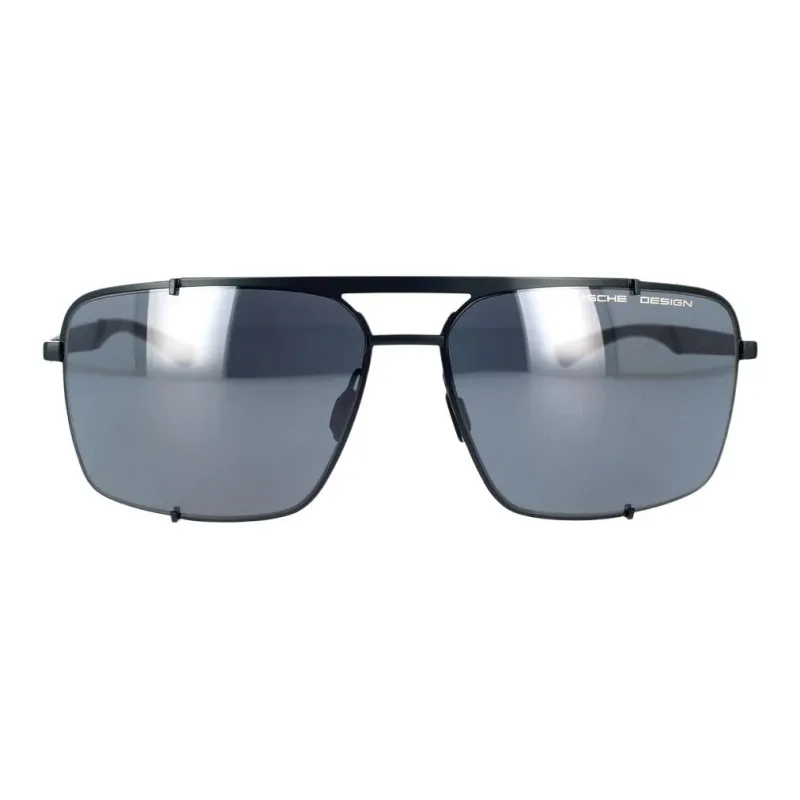 PORSCHE DESIGN Stainless Steel Aviator Sunglasses Unisex Black-2